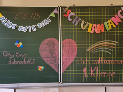 Hurra, endlich wieder Schule! Juhe, končno spet šola!